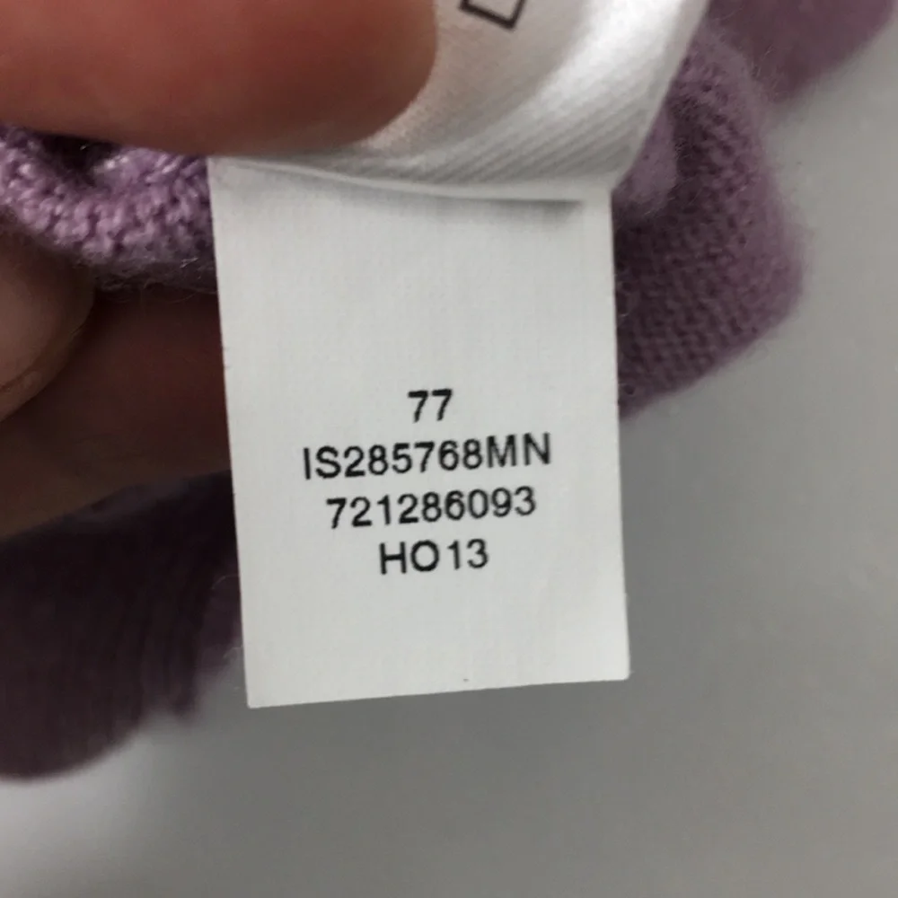 John W Nordstrom Lilac Purple Knit 100% Cashmere Sweater Mens XL V-Neck Pullover - Picture 13 of 13